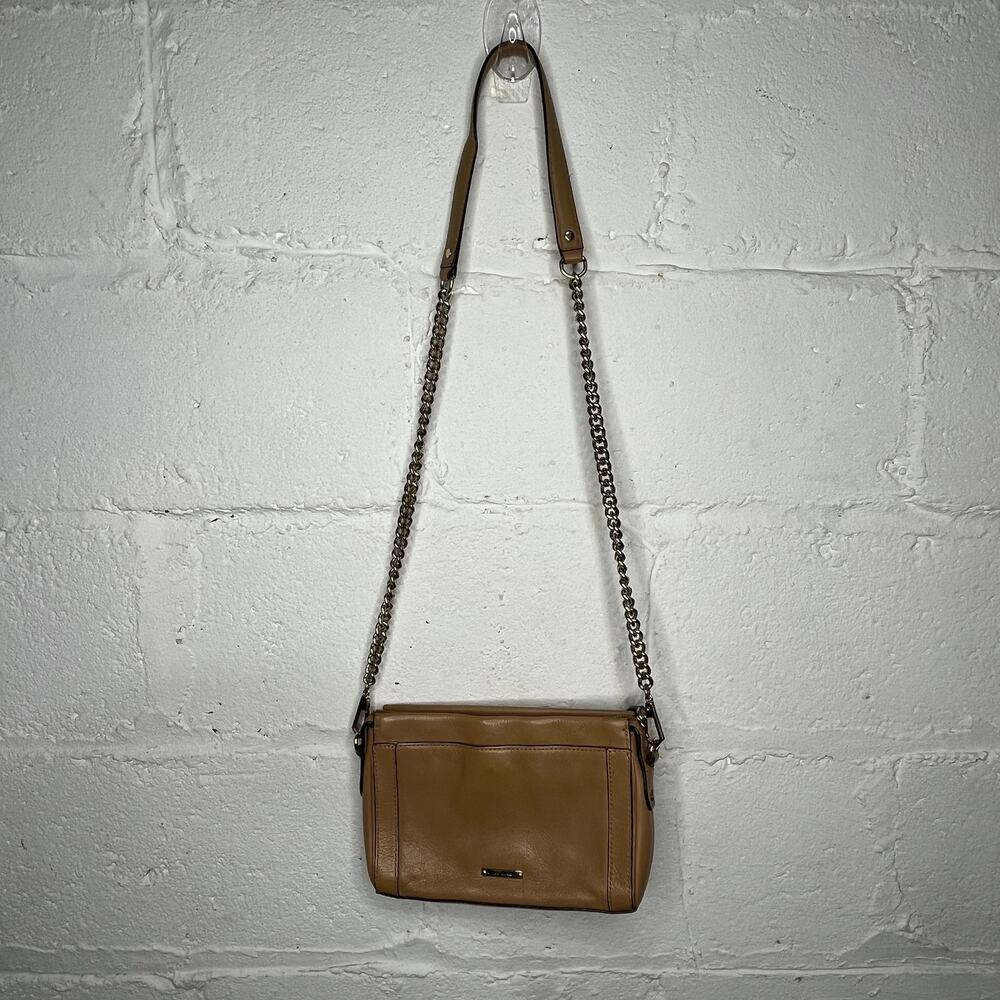 Rebecca Minkoff Crossbody Handbag Women Gold Chain‎ Tan Small
